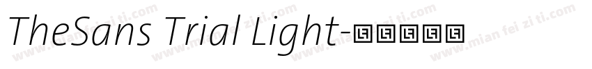TheSans Trial Light字体转换